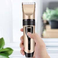 理发器电推剪成人儿童剃头刀电动成人电推子充电婴儿家发廊型 c5玫瑰金升级款 原装标配+备用刀头+普通双剪