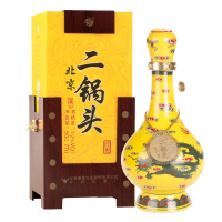 牛栏山二锅头经典黄龙（黄瓷瓶）52度6*500ml整箱装 礼盒装清香型白酒