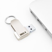 迪汀斯u盘64g USB高速激光定制刻字电脑优盘个性旋转金属创意U9-64