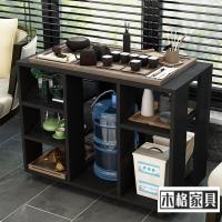 苏宁放心购可移动茶水柜茶几茶桌茶水台茶车纯净水桶柜沙发边几置物茶水架 .长92宽45高65 组装简约新款