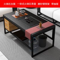 苏宁放心购办公沙发简约小型会客功夫茶几台桌组合皮艺接待室三人位沙发简约新款