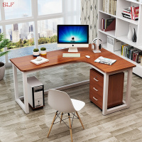 苏宁放心购简约现代钢木转角桌墙角桌家用台式电脑桌拐角办公桌L型书桌简约新款
