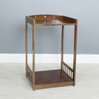 苏宁放心购楠竹茶壶烧水架水桶架实木边几角几茶水架茶桌台茶车小茶几 茶色两层茶水架 组装简约新款