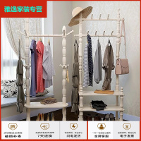 苏宁好货欧式实木衣帽架厅落地挂衣架衣服架子鞋架置物架卧室大衣架简约新款