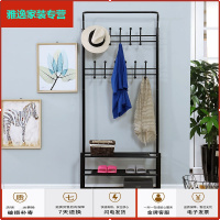 苏宁放心购简易厅衣帽架卧室挂衣架客厅挂包鞋架组合家用落地衣架鞋柜一体简约新款