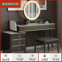 苏宁放心购梳妆台卧室北欧ins简约现代小户型网红书女化妆桌收纳柜一体带灯简约新款