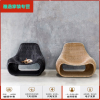 苏宁放心购藤椅沙发户外阳台小沙发茶几组合露台阳光房创意设计藤艺别墅家具简约新款