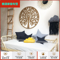 苏宁放心购ins藤编家具竹编日式榻榻米儿童沙发床小户型客厅卧室民宿客栈简约新款