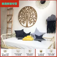 苏宁放心购ins藤编家具竹编日式榻榻米儿童沙发床小户型客厅卧室民宿客栈简约新款