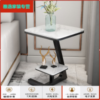 苏宁放心购大理石轻奢沙发边角几柜简约现代阳台双层花茶几小户型床边桌迷你简约新款