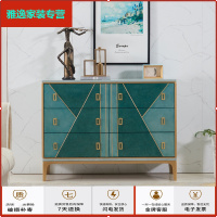 苏宁放心购美式实木斗柜收纳柜轻奢卧室储物柜北欧客厅柜子斗橱装饰柜五斗柜简约新款