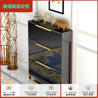 苏宁放心购轻奢超薄鞋柜家用口大容量玄关柜入户翻斗窄厅柜简约现代北欧简约新款