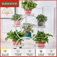 苏宁放心购花架子室内阳台置物架客厅可移动欧式铁艺多层绿萝置物花盆架带轮简约新款