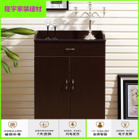 苏宁精选木质餐边柜储物柜带木茶水柜餐厅备餐柜厨柜碗柜收纳柜小柜子 黑胡桃色60cm 双放心购