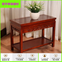 苏宁精选移动茶车小木桌茶柜边柜阳台茶桌中式实木边几角几沙边桌客厅小茶几简约电话桌盆景桌鱼缸架古典放心购