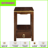 苏宁精选阳台茶桌移动茶车边柜小茶桌迷你中式沙边柜小茶几实木边桌客厅边几角几小户型轻奢方形桌放心购