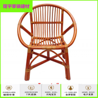 苏宁精选藤椅子单个藤椅子滕椅凉椅腾椅 藤制小藤椅藤条小靠背椅藤椅子老人椅椅家用休闲藤椅三件组放心购