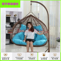 家具好货双人鸟巢吊篮藤椅阳台客厅吊椅秋千吊椅吊篮藤椅秋千吊蓝室内摇篮椅阳台户外室内鸟巢椅蓝摇椅放心购