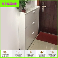 家具好货翻斗鞋柜 客厅白色带衣架厅柜17cm进玄关柜24cm大容量防倒鞋架 单独挂衣架() 组装放心购