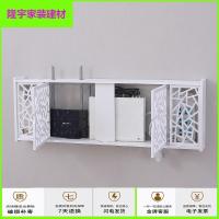 苏宁放心购电视机顶盒置物架免打孔墙上壁挂无线路由器收纳盒多媒体遮挡箱简约新款