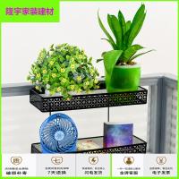 苏宁放心购办工桌挂架收纳整理置物架盆栽桌面墙上免打孔花架隔断卡座置物挂简约新款