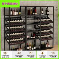 苏宁放心购复古欧式铁艺酒架酒吧落地酒柜葡萄酒红酒收纳展示架酒杯架简约新款