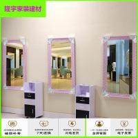 苏宁放心购理发店镜子单面壁挂式镜台美发镜发廊镜玻璃服装店镜试衣镜化妆镜简约新款