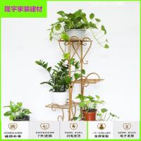 苏宁放心购不锈钢万向轮旋转架子花盆花架 铁艺 多层室外多层庭院可五层组hj简约新款