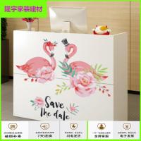 苏宁放心购组装玩具店收银台店铺小型简易理发前台接待便利小型接待台。简约新款