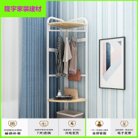 苏宁放心购转角衣帽架卧室落地三角衣架简约置物架家用实木多功能墙角挂衣架简约新款