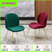 苏宁放心购甲壳虫餐椅创意轻奢金属北欧设计师咖啡厅现代简约网红ins靠背椅简约新款