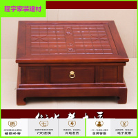 苏宁放心购老榆木全实木中国象棋桌家用桌棋盘桌可拆卸桌面双抽屉围棋桌简约新款