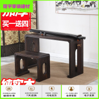 苏宁放心购烧桐木仿古琴桌 共鸣古琴桌凳 实木琴桌琴凳国学古琴桌书法桌简约新款