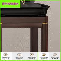 苏宁放心购新中式实木花架禅意高低置物架客厅家具组合现代中式装饰盆栽花架简约新款