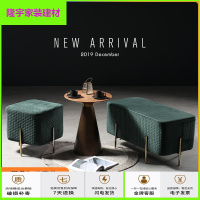 苏宁放心购北欧轻奢沙发凳客厅脚踏换鞋凳脚凳单个脚蹬绒布方塌衣帽间矮凳子简约新款