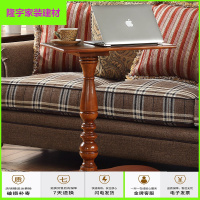 苏宁放心购特价全实木笔记本电脑桌可移动床上用床边桌美式欧式沙发桌小茶几简约新款