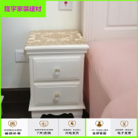苏宁放心购欧式迷你床头柜简约窄储物柜小床边柜30厘米二抽小柜子田园电话桌简约新款