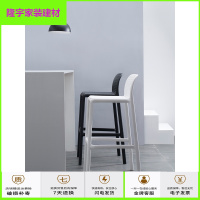 苏宁放心购北欧现代简约靠背餐厅酒吧前台高脚凳户外休闲创意吧椅个凳简约新款