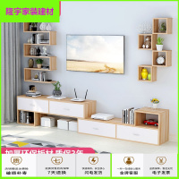 苏宁放心购客厅背景墙上装饰架柜置物架现代简约壁挂电视柜影视墙机顶盒架简约新款