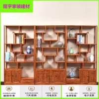 苏宁放心购博古架实木中式仿古摆件茶具架茶叶架展示柜愽古架玄关隔断置物架简约新款