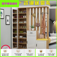 苏宁放心购北欧实木玄关鞋柜口厅一体柜家用现代简约客厅功能储物隔断柜简约新款