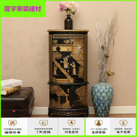 苏宁放心购新中式现代卧室家具装饰柜多斗柜手绘柜镜子珠宝柜抽屉储物首饰柜简约新款