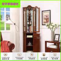 苏宁放心购厨房角柜家用墙角柜三角形卧室餐厅转角柜边角置物架客厅实木酒柜简约新款