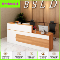 苏宁放心购公司前台接待台吧台桌商务办公柜台简约现代院小型转角收银台简约新款