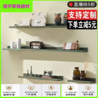 苏宁放心购北欧实木一字隔板 墙上置物架卧室装饰客厅电视墙面书架壁挂搁板简约新款