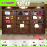 苏宁放心购复古实木珠宝首饰展柜古董玉器土特产陈列柜鞋子包包品展示柜简约新款