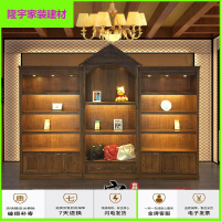 苏宁放心购实木珠宝首饰品展柜服装店鞋子包包展柜古董玉器土特产展柜简约新款