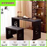 苏宁放心购琴桌实木仿古共鸣中式明清古典伏羲式桐木禅意国学书法桌古琴桌凳简约新款