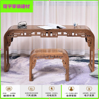 苏宁放心购红木家具鸡翅木琴桌古琴桌凳中式实木琴台画案仿古小书桌JL简约新款