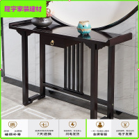 苏宁放心购新中式实木玄关桌玄关柜入户靠墙玄关台条案简约现代长条供桌条几简约新款